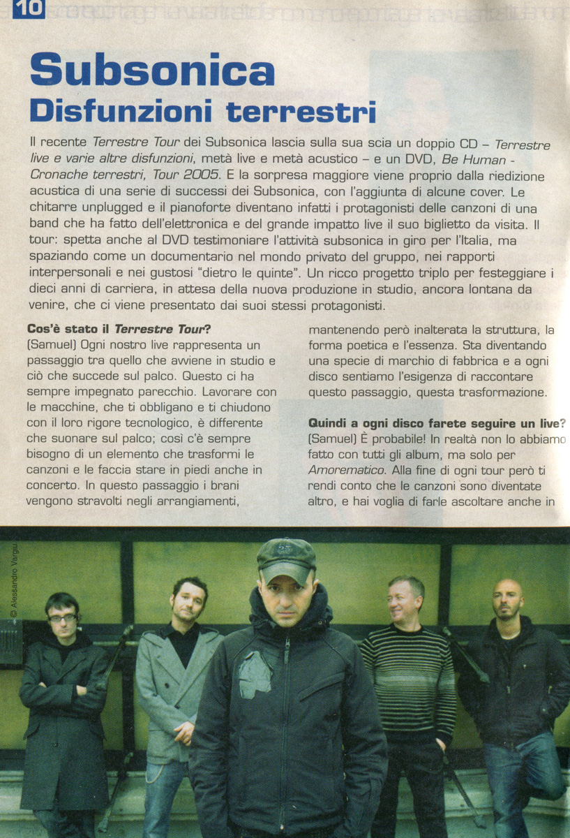 Rivista "Freequency" / Dicembre 2006