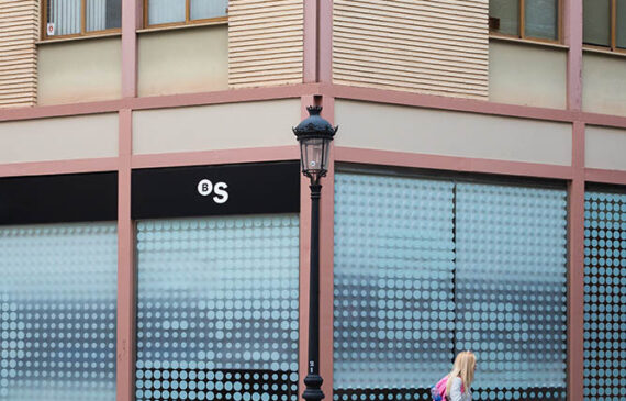 A woman walks in Valencia, Spain