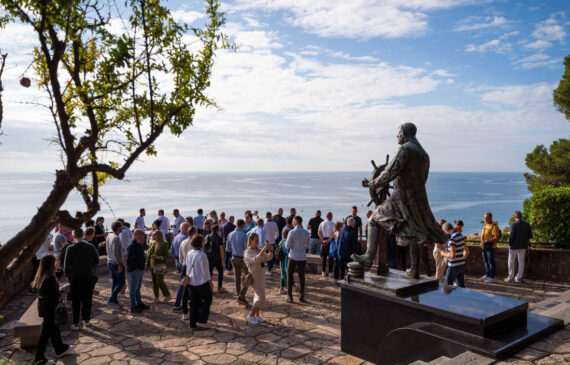 Vista del mare a Montecarlo
