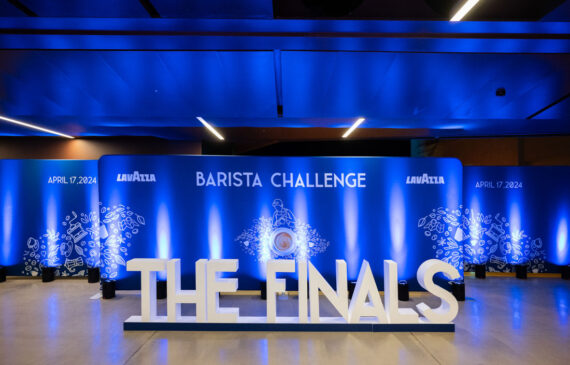 il palco di premiazione del contest Lavazza barista challenge