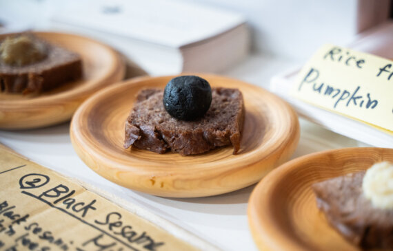 Dettaglio di un cibo tradizionale giapponese