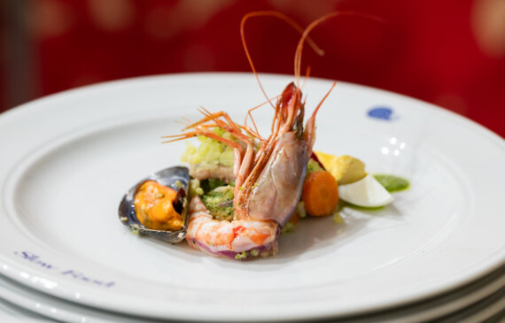 fotografo a Torino un piatto a base di pesce