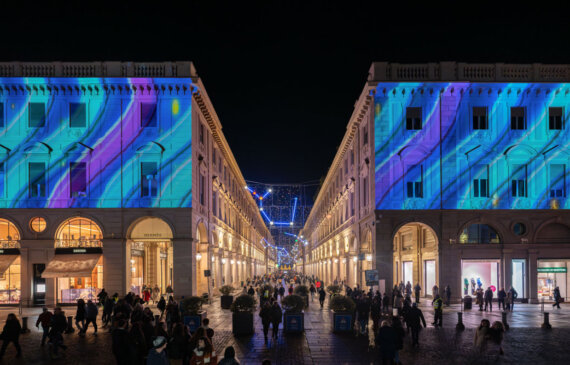 luci natale torino in piazza san carlo